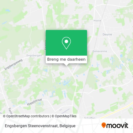 Engsbergen Steenovenstraat kaart
