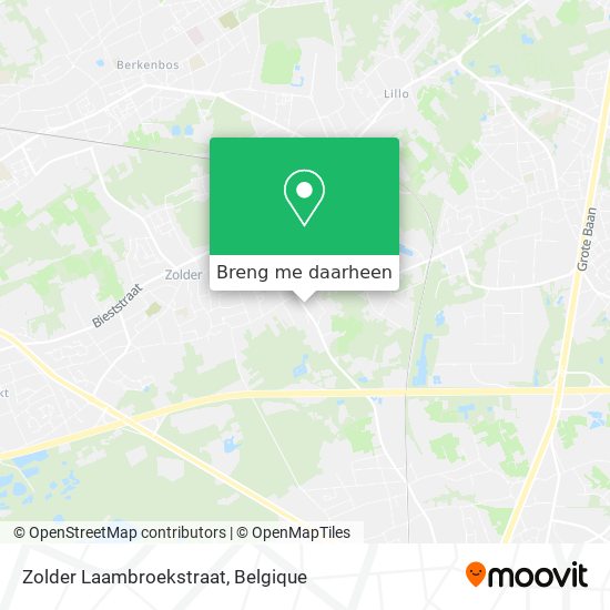 Zolder Laambroekstraat kaart