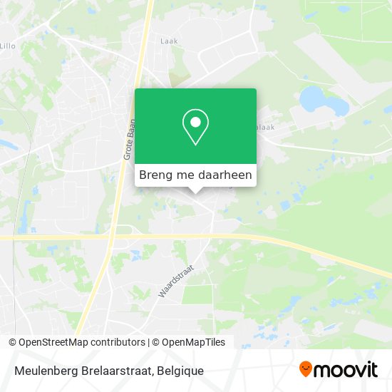 Meulenberg Brelaarstraat kaart
