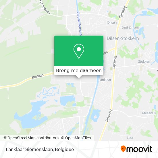 Lanklaar Siemenslaan kaart