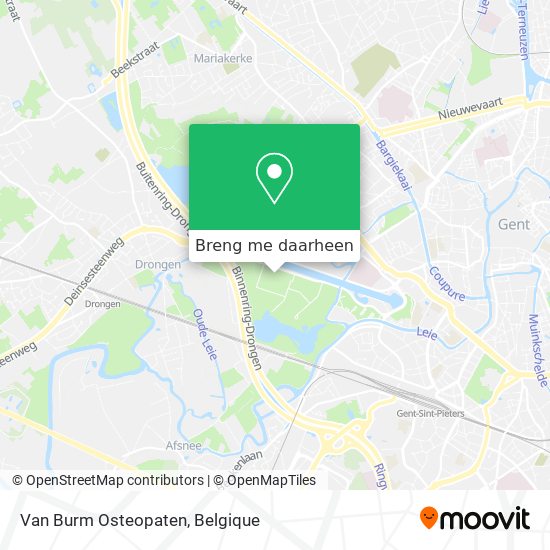 Van Burm Osteopaten kaart