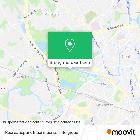Recreatiepark Blaarmeersen kaart