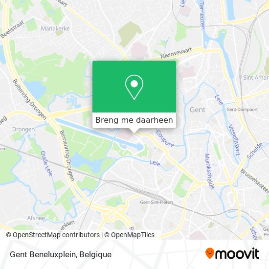 Gent Beneluxplein kaart