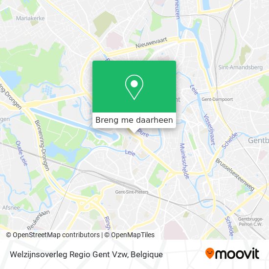 Welzijnsoverleg Regio Gent Vzw kaart