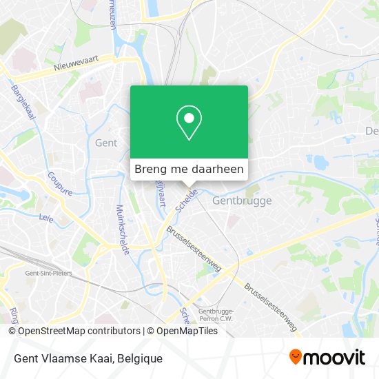 Gent Vlaamse Kaai kaart