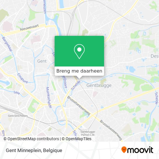 Gent Minneplein kaart