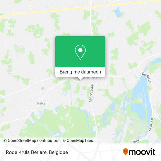 Rode Kruis Berlare kaart