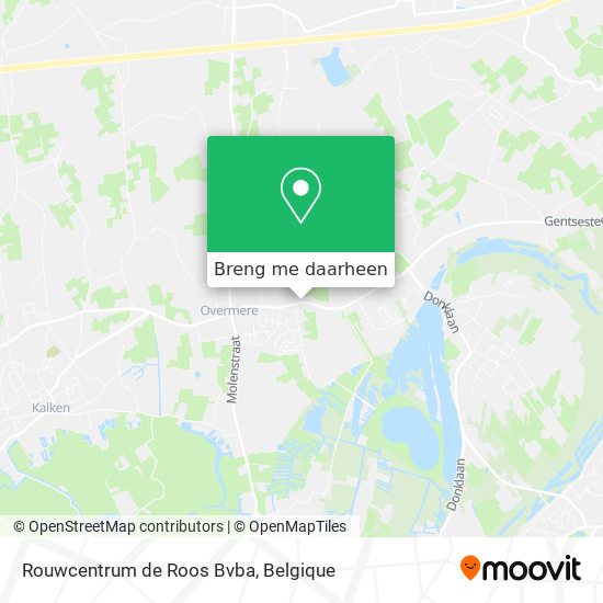 Rouwcentrum de Roos Bvba kaart