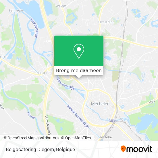 Belgocatering Diegem kaart