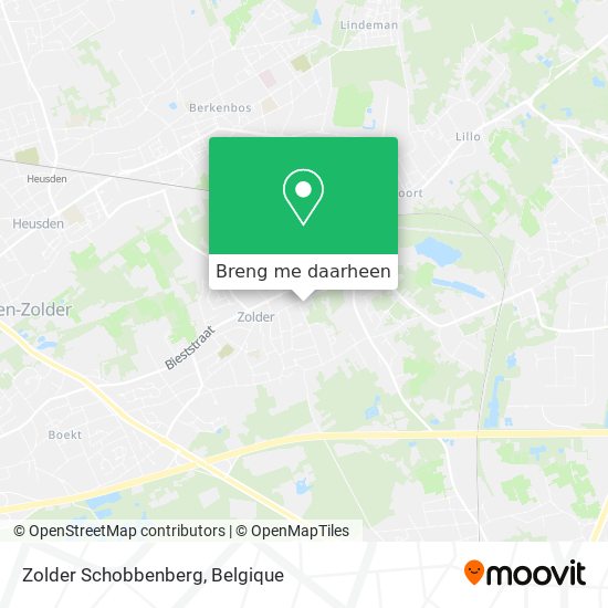 Zolder Schobbenberg kaart