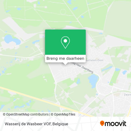 Wasserij de Wasbeer VOF kaart