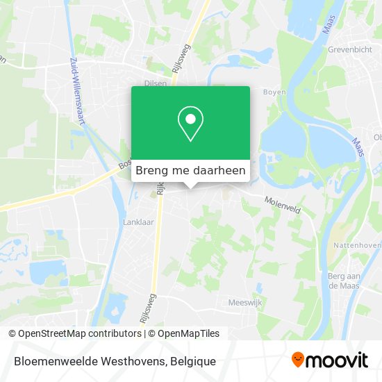 Bloemenweelde Westhovens kaart