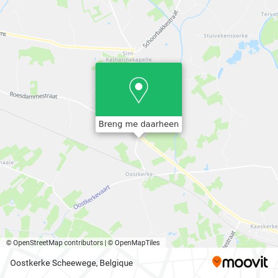 Oostkerke Scheewege kaart