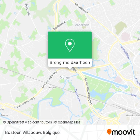 Bostoen Villabouw kaart