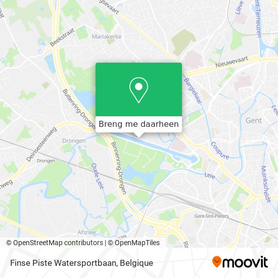 Finse Piste Watersportbaan kaart