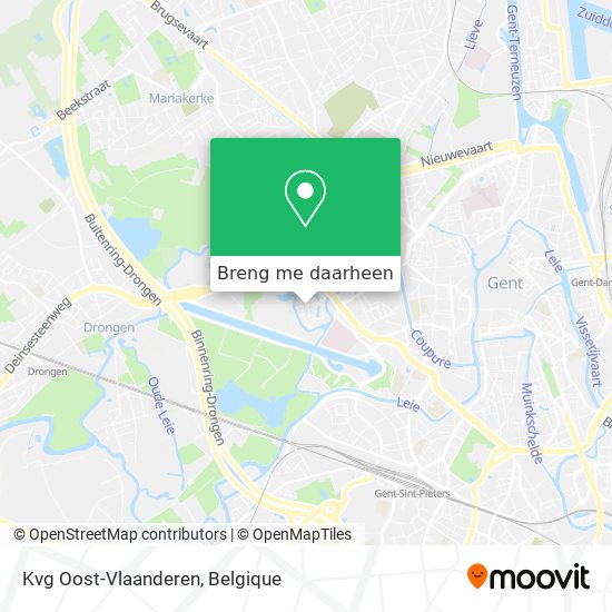 Kvg Oost-Vlaanderen kaart