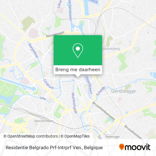 Residentie Belgrado Prf-Intrprf Ven. kaart