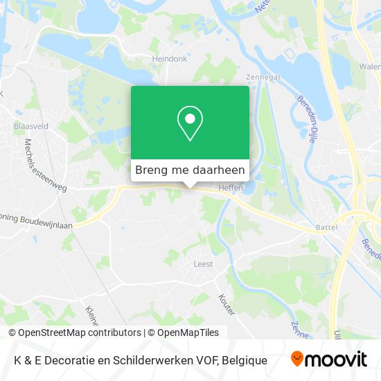 K & E Decoratie en Schilderwerken VOF kaart