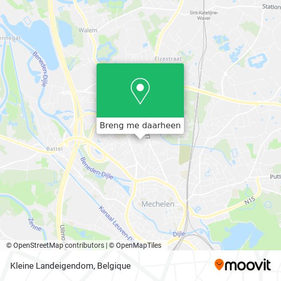 Kleine Landeigendom kaart