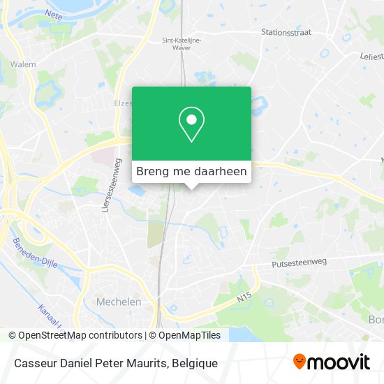 Casseur Daniel Peter Maurits kaart