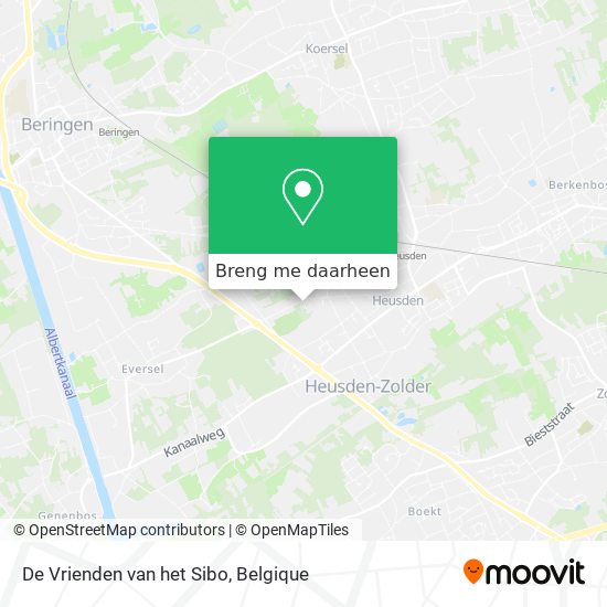De Vrienden van het Sibo kaart