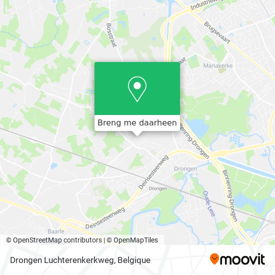 Drongen Luchterenkerkweg kaart
