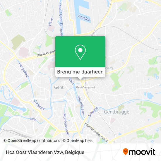 Hca Oost Vlaanderen Vzw kaart