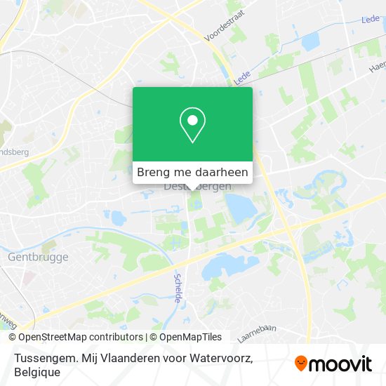 Tussengem. Mij Vlaanderen voor Watervoorz kaart