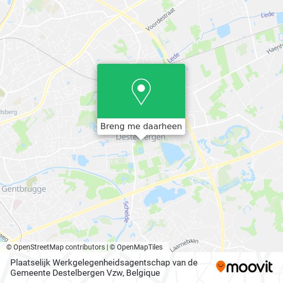 Plaatselijk Werkgelegenheidsagentschap van de Gemeente Destelbergen Vzw kaart