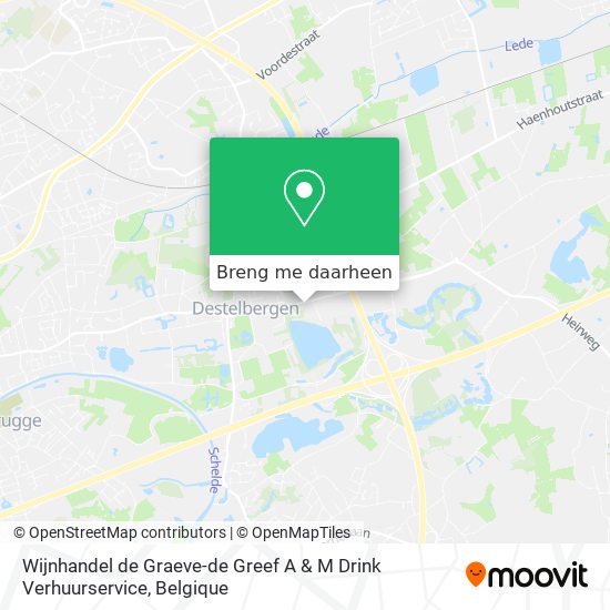 Wijnhandel de Graeve-de Greef A & M Drink Verhuurservice kaart