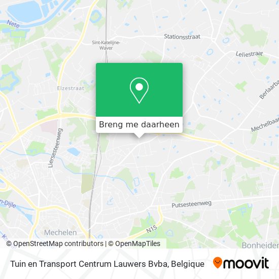 Tuin en Transport Centrum Lauwers Bvba kaart