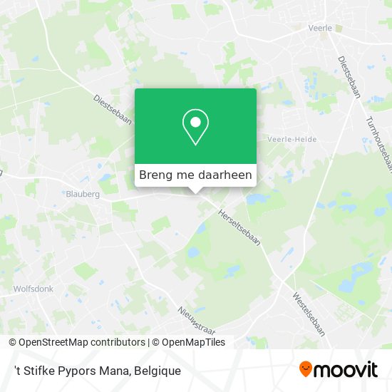 't Stifke Pypors Mana kaart