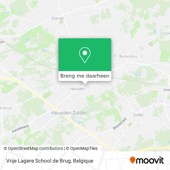 Vrije Lagere School de Brug kaart