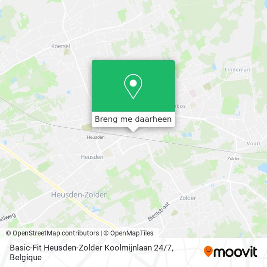 Basic-Fit Heusden-Zolder Koolmijnlaan 24 / 7 kaart