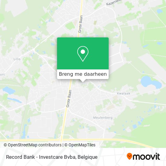 Record Bank - Investcare Bvba kaart