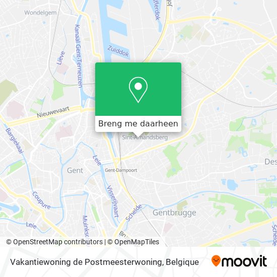 Vakantiewoning de Postmeesterwoning kaart