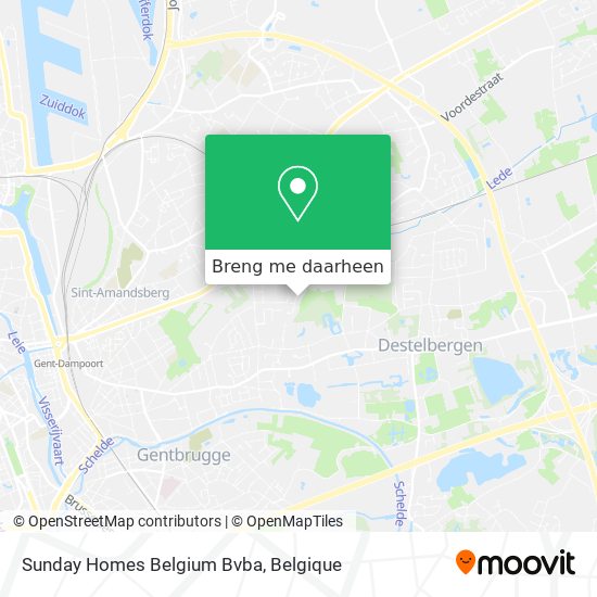 Sunday Homes Belgium Bvba kaart