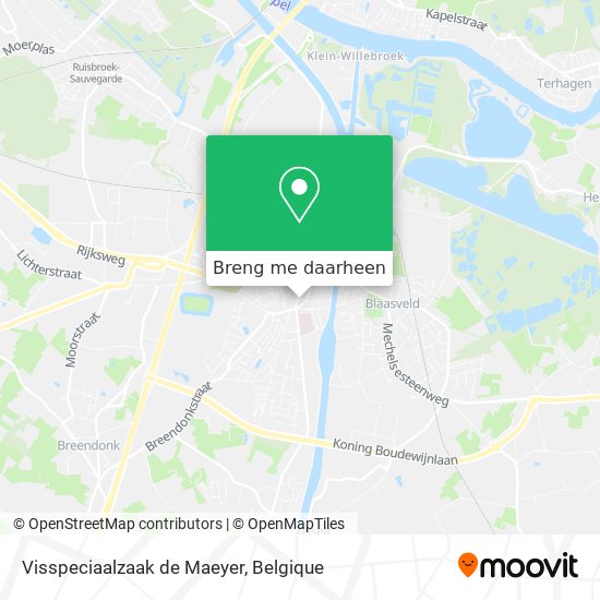 Visspeciaalzaak de Maeyer kaart