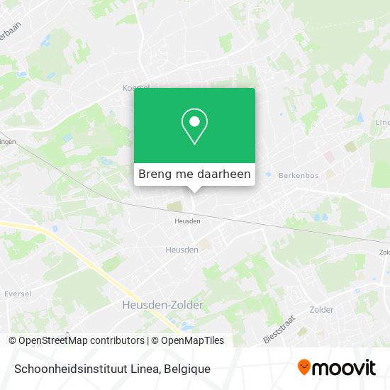 Schoonheidsinstituut Linea kaart