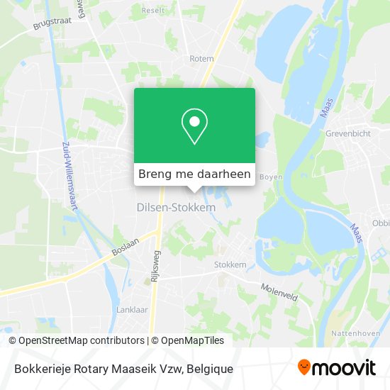 Bokkerieje Rotary Maaseik Vzw kaart