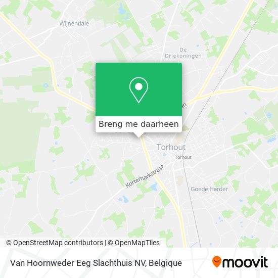 Van Hoornweder Eeg Slachthuis NV kaart