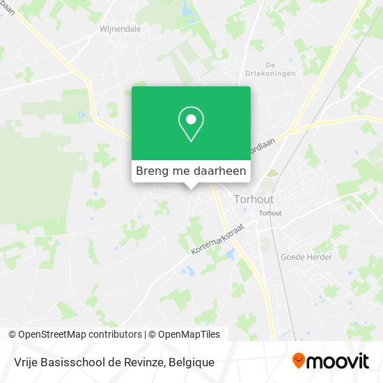 Vrije Basisschool de Revinze kaart