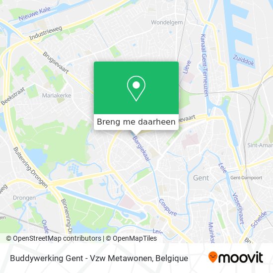 Buddywerking Gent - Vzw Metawonen kaart