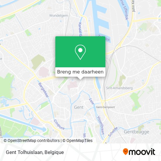 Gent Tolhuislaan kaart