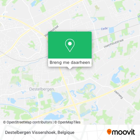 Destelbergen Vissershoek kaart