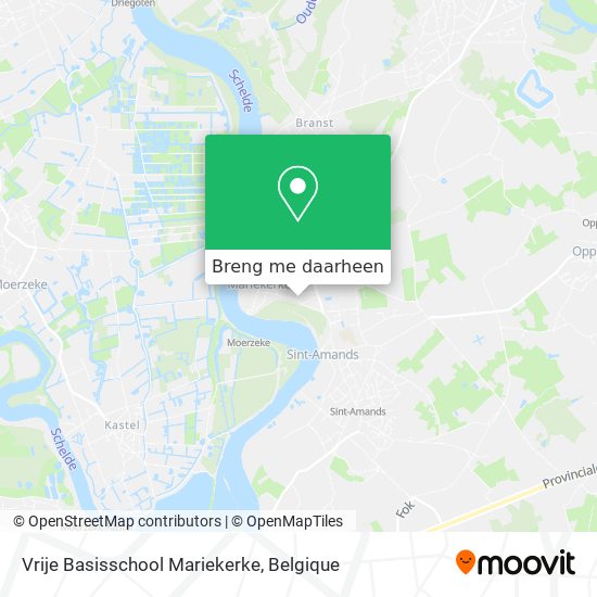 Vrije Basisschool Mariekerke kaart