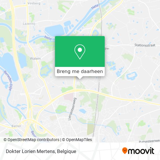 Dokter Lorien Mertens kaart