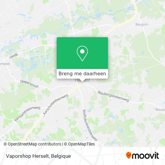 Vaporshop Herselt kaart