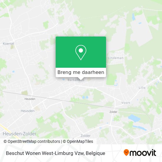 Beschut Wonen West-Limburg Vzw kaart