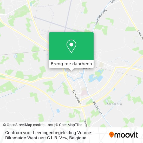 Centrum voor Leerlingenbegeleiding Veurne-Diksmuide-Westkust C.L.B. Vzw kaart